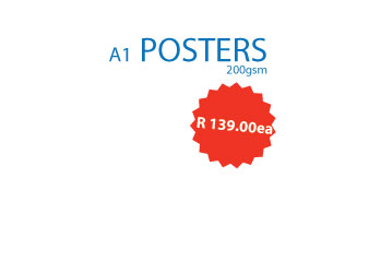 Posters A1 R139.00ea