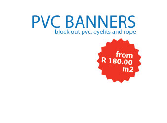 pvc banners from R180 per meter