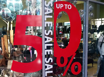 SALE Window Decals Retail